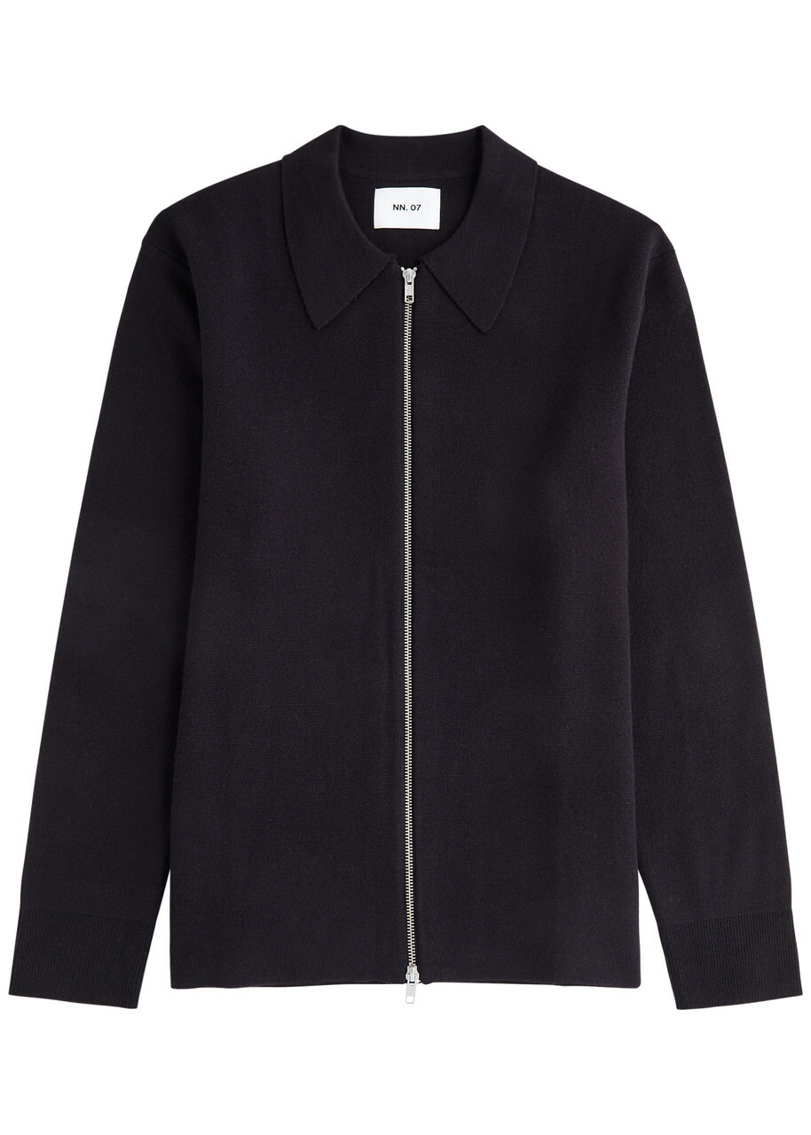 NN07 Harald Knitted Sweatshirt Navy