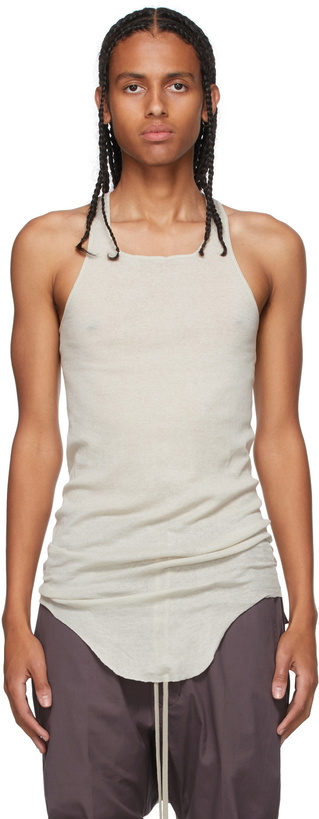 Photo: Rick Owens Grey Basic Rib Tank Top