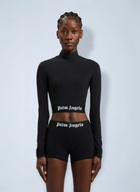 Palm Angels Classic Logo Long-Sleeved Mockneck Top