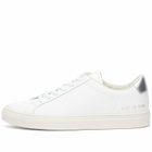 Woman by Common Projects Women's Retro Classic Trainers Sneakers in White/Silver