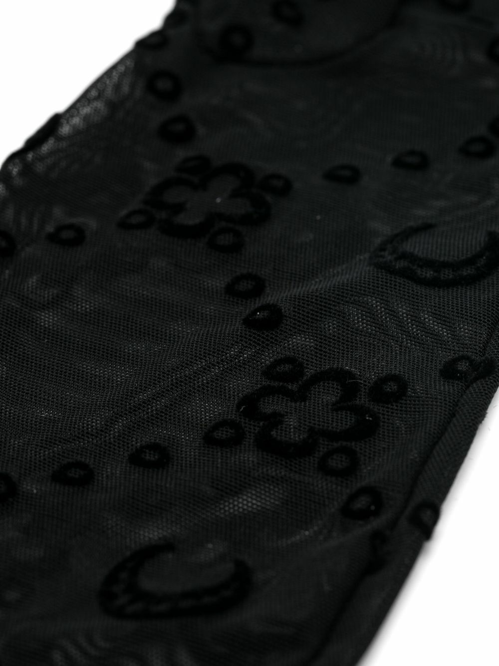 Marine Serre Moonogram-Flocked Gloves