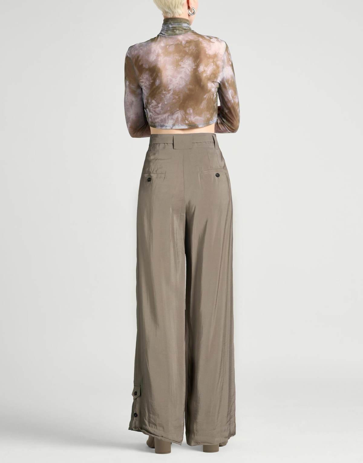 Isabel Benenato Womens Pants in Grey