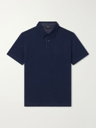 Brioni - Cotton-Piqué Polo Shirt - Blue