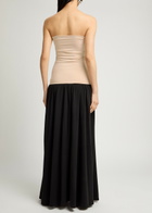 BY Malene Birger Marciella Strapless Stretch-cotton Maxi Dress Black