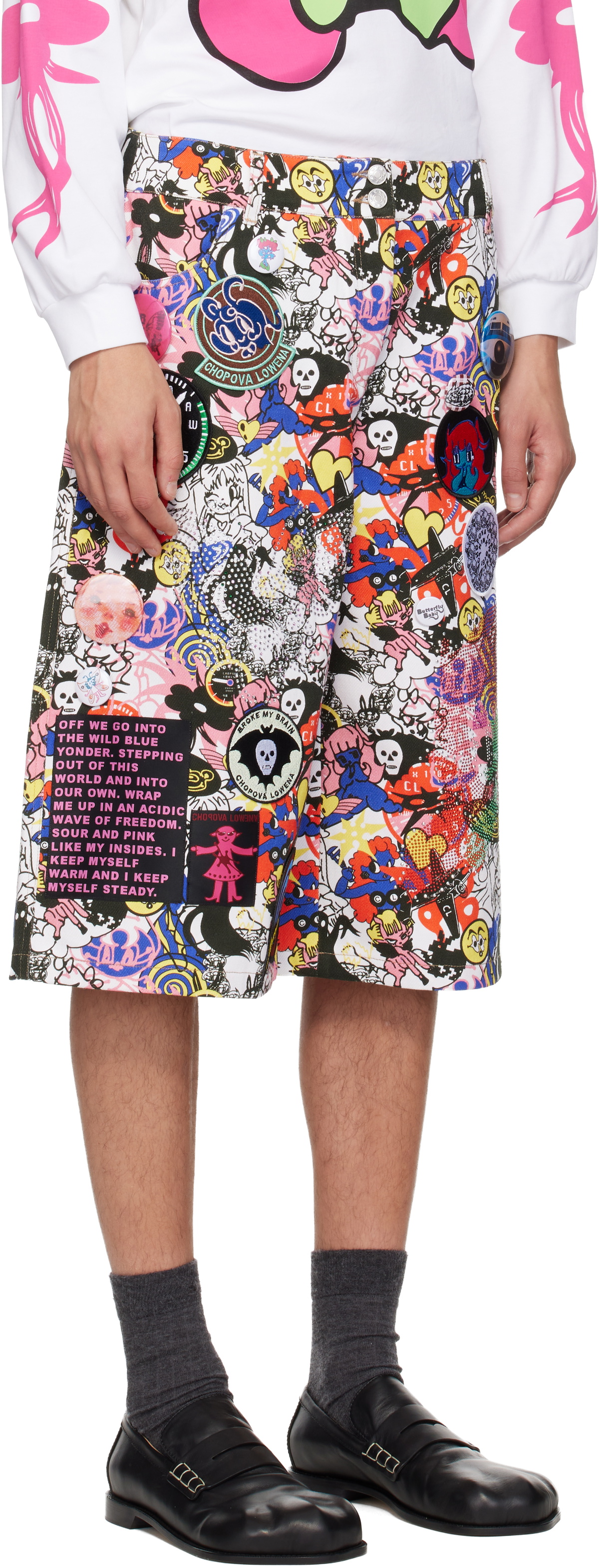 Chopova Lowena Multicolor Cosmos Shorts