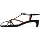 Jil Sander Black Cage Low-Heel Sandals
