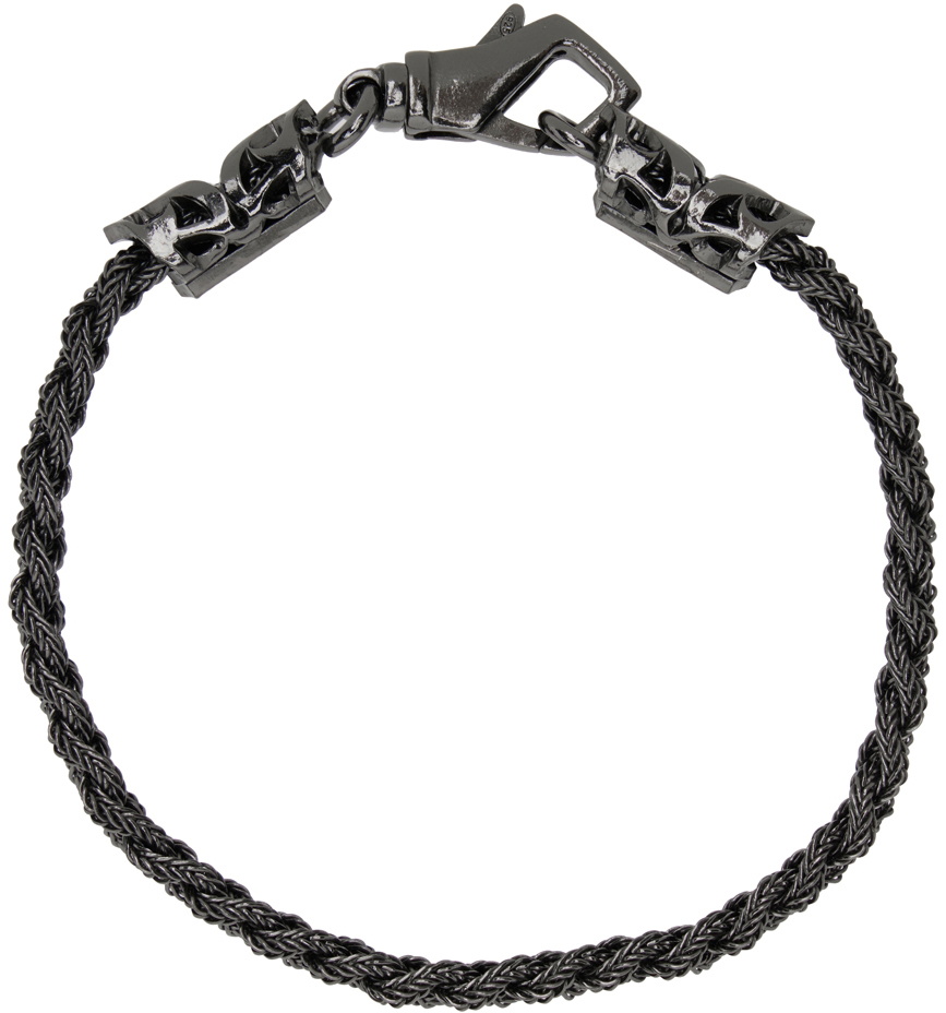 ブレスレット emanuele bicocchi BRAIDED NEW LOGO SMALL BRACELET Tiny Braided Bracelet
