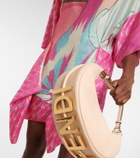Fendi Printed silk-blend minidress