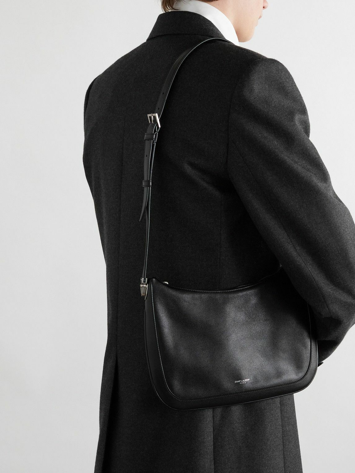 SAINT LAURENT - Mini Leather Messenger Bag