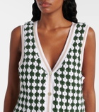 The Upside Portobello Watson crochet cotton vest