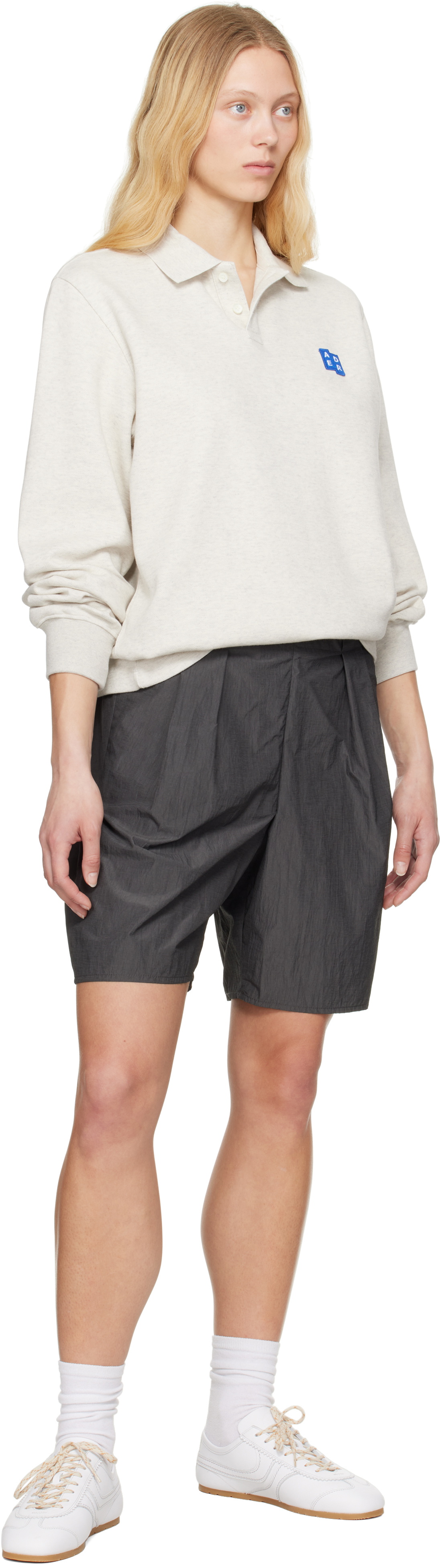ADER error Gray Pleated Shorts