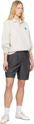 ADER error Gray Pleated Shorts