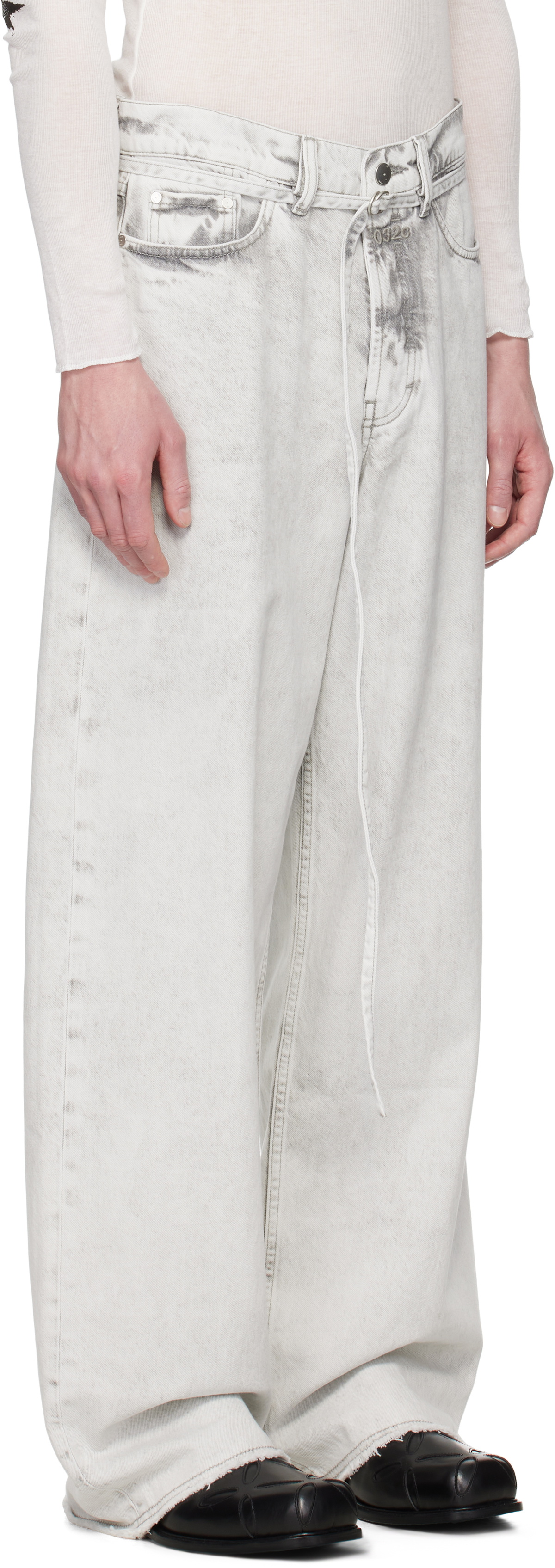 Comfort embracement◆トップス/FREE/ウール/GRY/22FW-C-2203K 032c Gray Down To Earth Wide Leg Jeans 032c