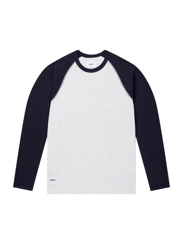 Photo: WTAPS - Ian Logo-Embroidered Cotton-Jersey T-Shirt - Gray