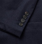 Brunello Cucinelli - Navy Unstructured Wool, Silk and Cashmere-Blend Blazer - Navy