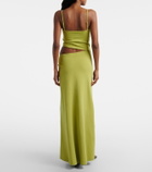 Christopher Esber Orbit cotton-blend midi dress