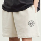 END. Men's Drawstring Sweat Short in Smoke White