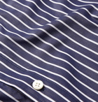 Balenciaga - Oversized Striped Cotton-Poplin Shirt - Blue