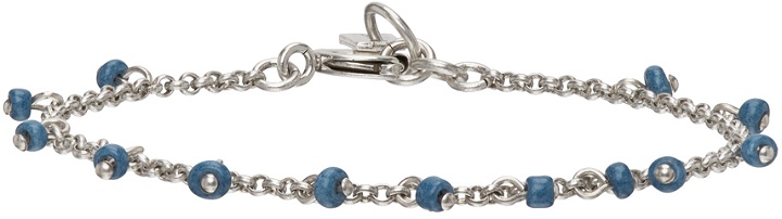 Photo: Isabel Marant Silver & Blue Glass Charm Bracelet