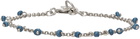 Isabel Marant Silver & Blue Glass Charm Bracelet