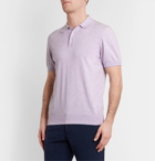 Richard James - Slim-Fit Cotton Polo Shirt - Purple