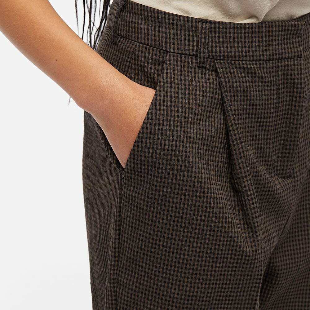 YMC Women's Market Trouser in Brown-Black YMC