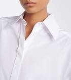 Sportmax Asymmetric cotton poplin shirt