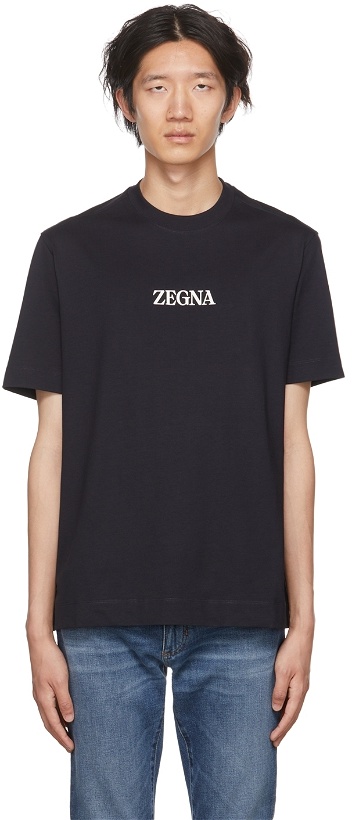 Photo: ZEGNA Navy #USETHEEXISTING T-Shirt