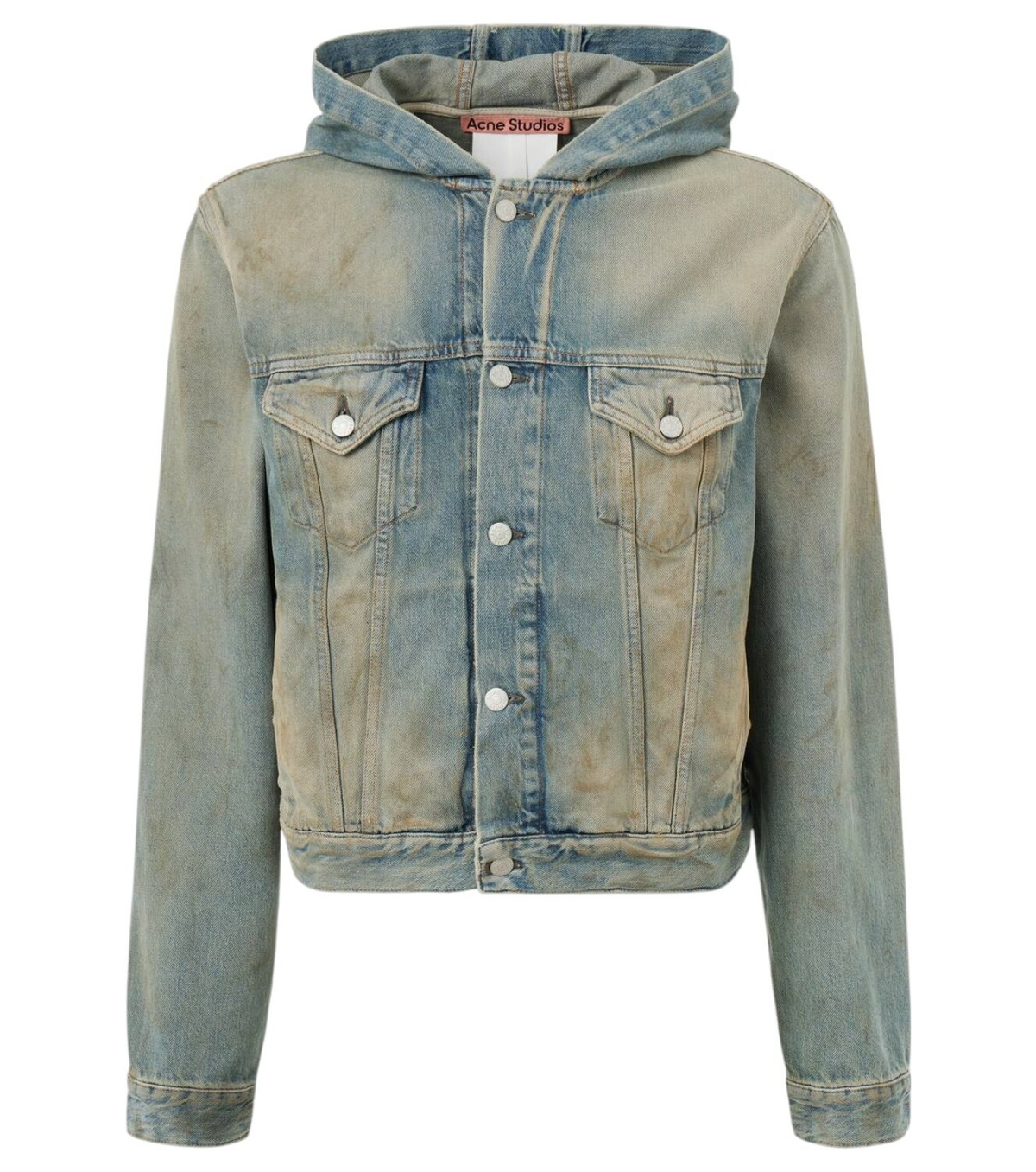 Acne Studios Khaki Canvas Fishtail Parka Coat Acne Studios