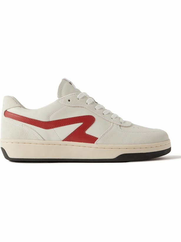 Photo: Rag & Bone - Retro Court Suede-Trimmed Leather Sneakers - White