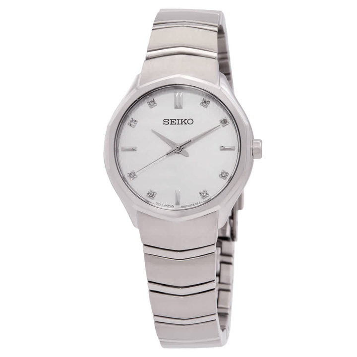 Photo: Seiko Classic Quartz Crystal White Dial Ladies Watch SUR615P1