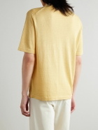 Federico Curradi - Linen and Organic Cotton-Blend T-Shirt - Yellow