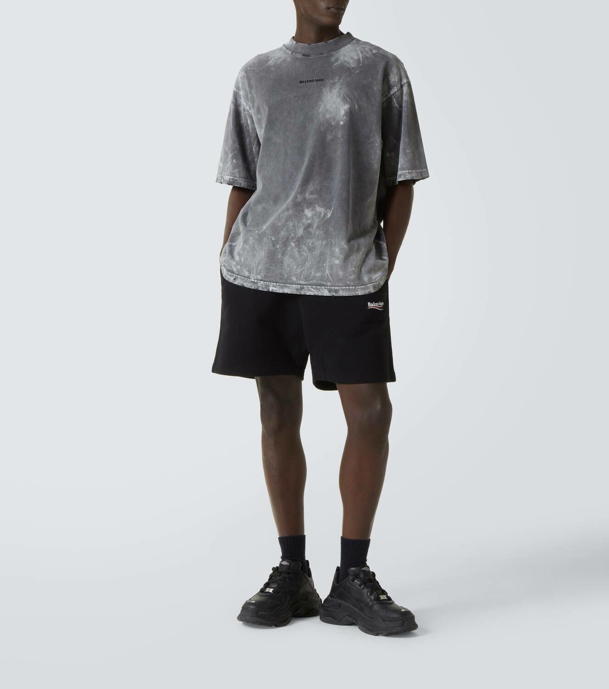 Balenciaga Political Campaign cotton jersey shorts Balenciaga