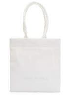 Issey Miyake This Is A Paper Bag Woven Tote - White - One Size