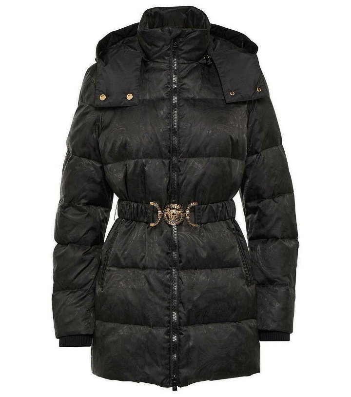 Photo: Versace Barocco reversible jacquard down jacket