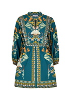 Lug Von Siga Isla Printed Cotton Mini Dress Multicoloured