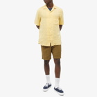 Portuguese Flannel Men's Linen Camp Vacation Shirt in Yellow