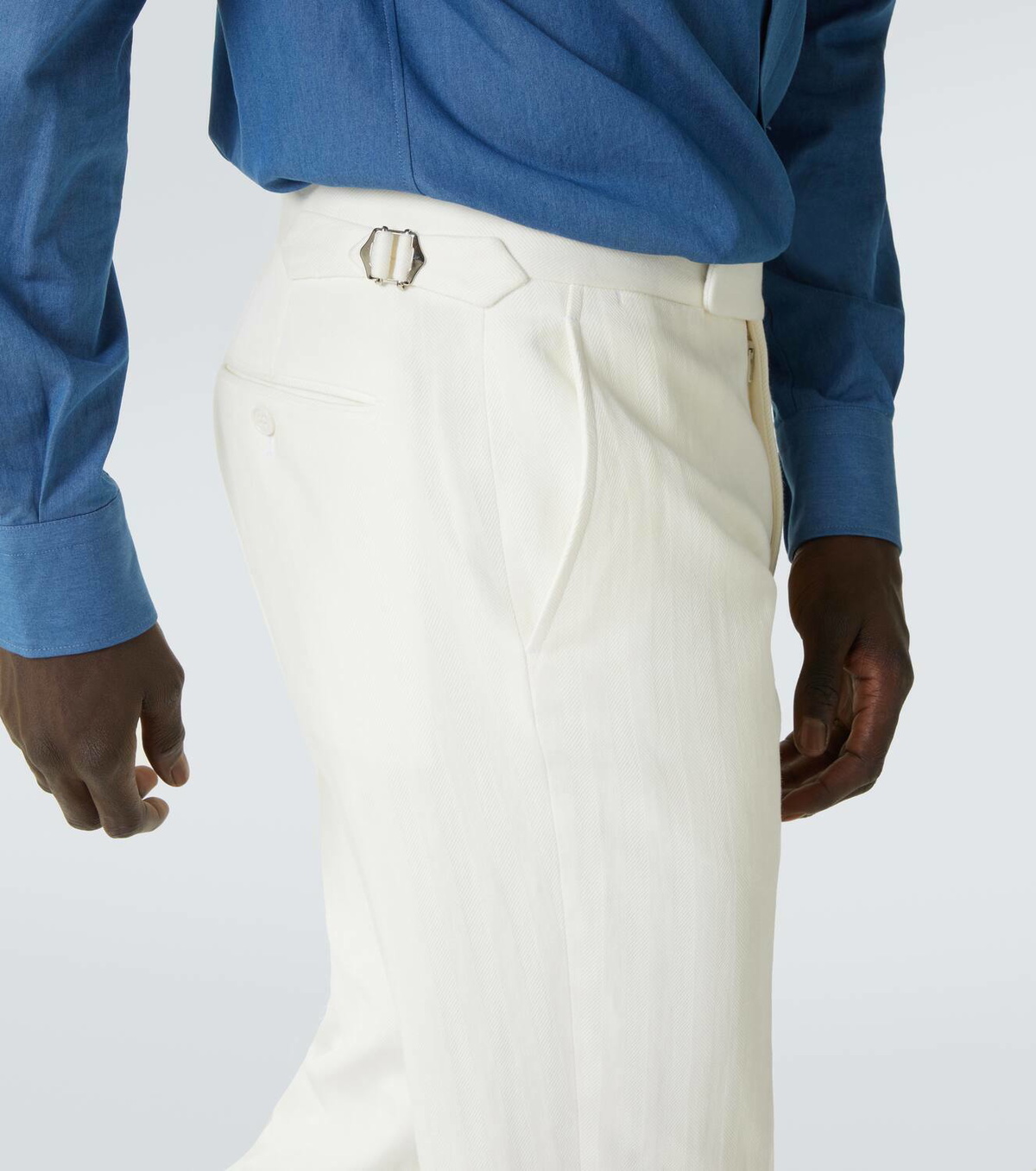 RALPH LAUREN PURPLE LABEL グルカパンツ Ralph Lauren Purple Label Gregory cotton and linen suit