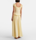 Montce Millie gingham cotton maxi skirt