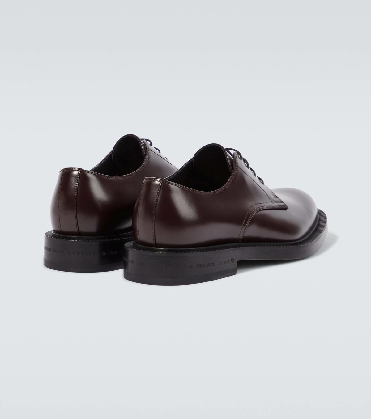 Gucci Dark Brown Leather Oxfords Gucci 282754 Brown Leather Lace-up Cap Toe Oxford Dress  main image 2