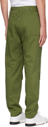 Moschino Green Flap Pocket Trousers