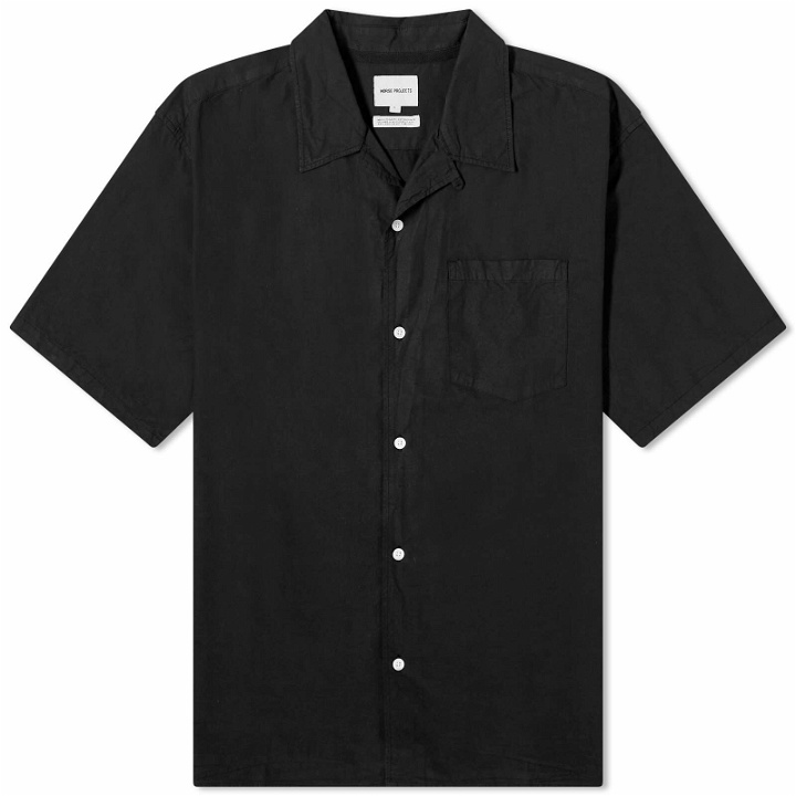 Photo: Norse Projects Men's Carsten Cotton Tencel Vacation Shirt in Black