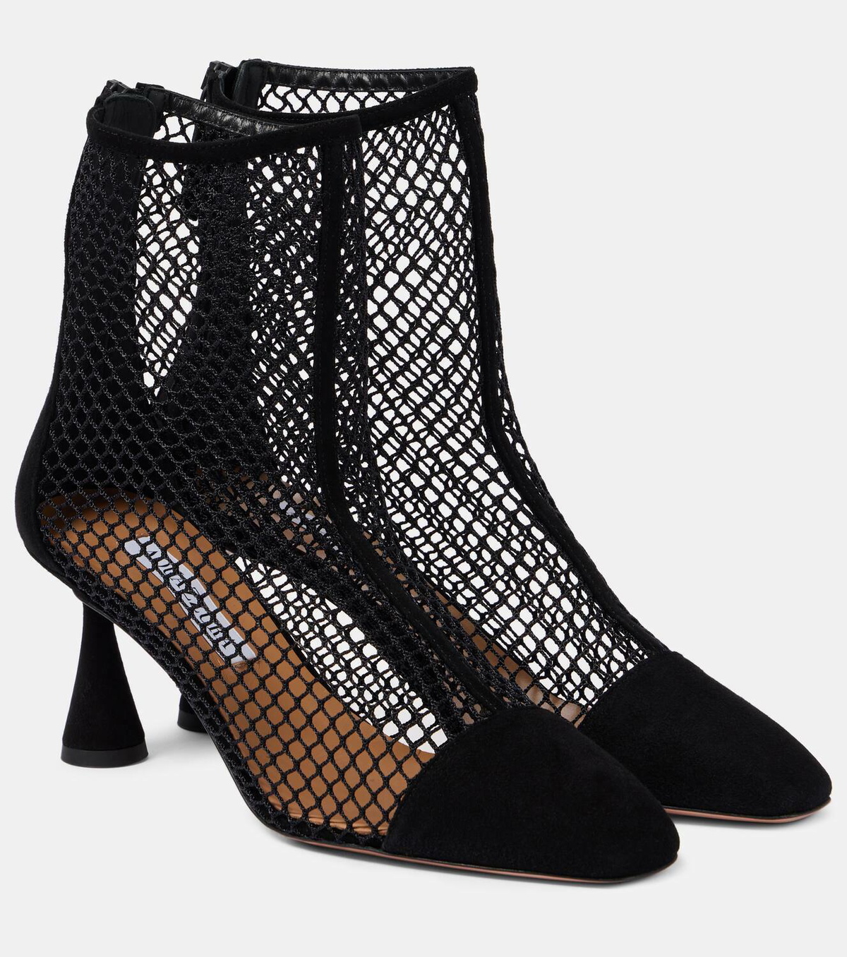 ブーツその他 Aquazzura Ankle boots Aquazzura Amore suede and mesh ankle boots Aquazzura