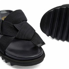 Dries Van Noten Men's Crossover Sandal in Black