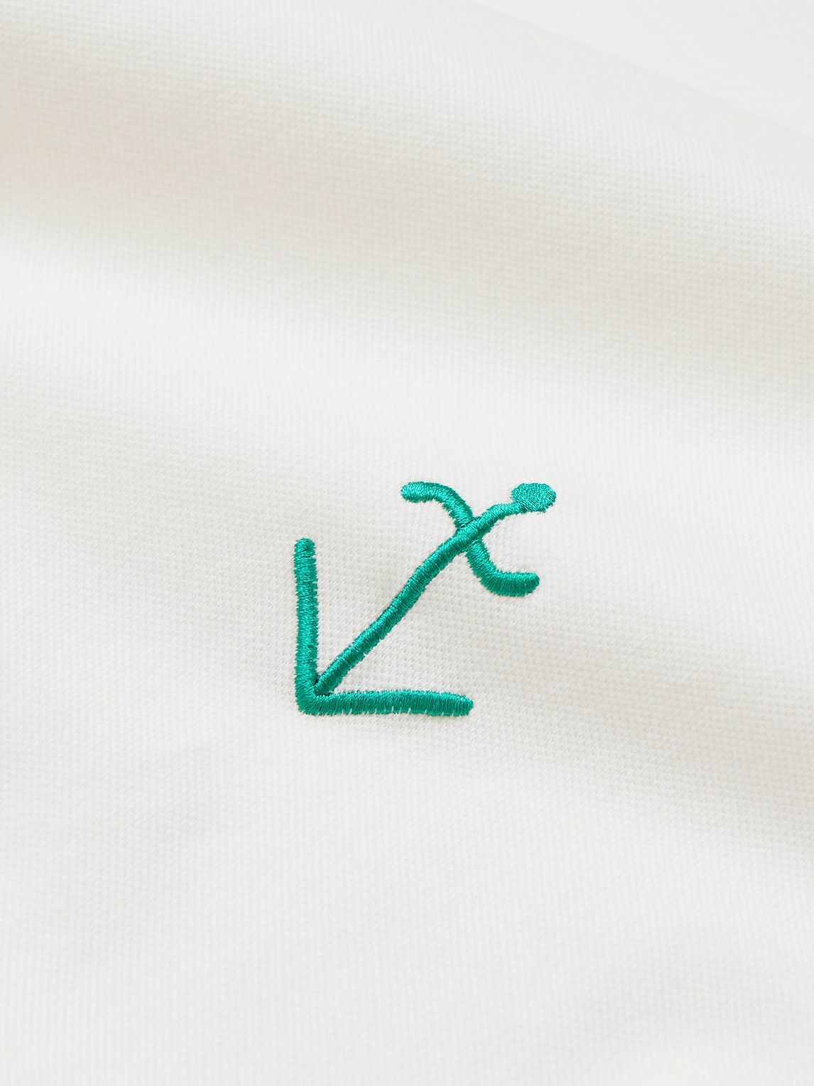 La Paz - Slim-Fit Logo-Emboidered Cotton-Piqué T-Shirt - White