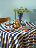 LISA CORTI Set Of 2 Nizam Stripes Blue Placemats