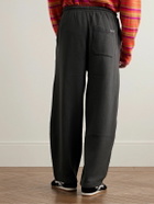 The Elder Statesman - Daily Wide-Leg Cotton and Cashmere-Blend Jersey Sweatpants - Gray