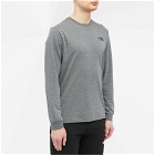 The North Face Men's Long Sleeve Simple Dome T-Shirt in Medium Grey Heather