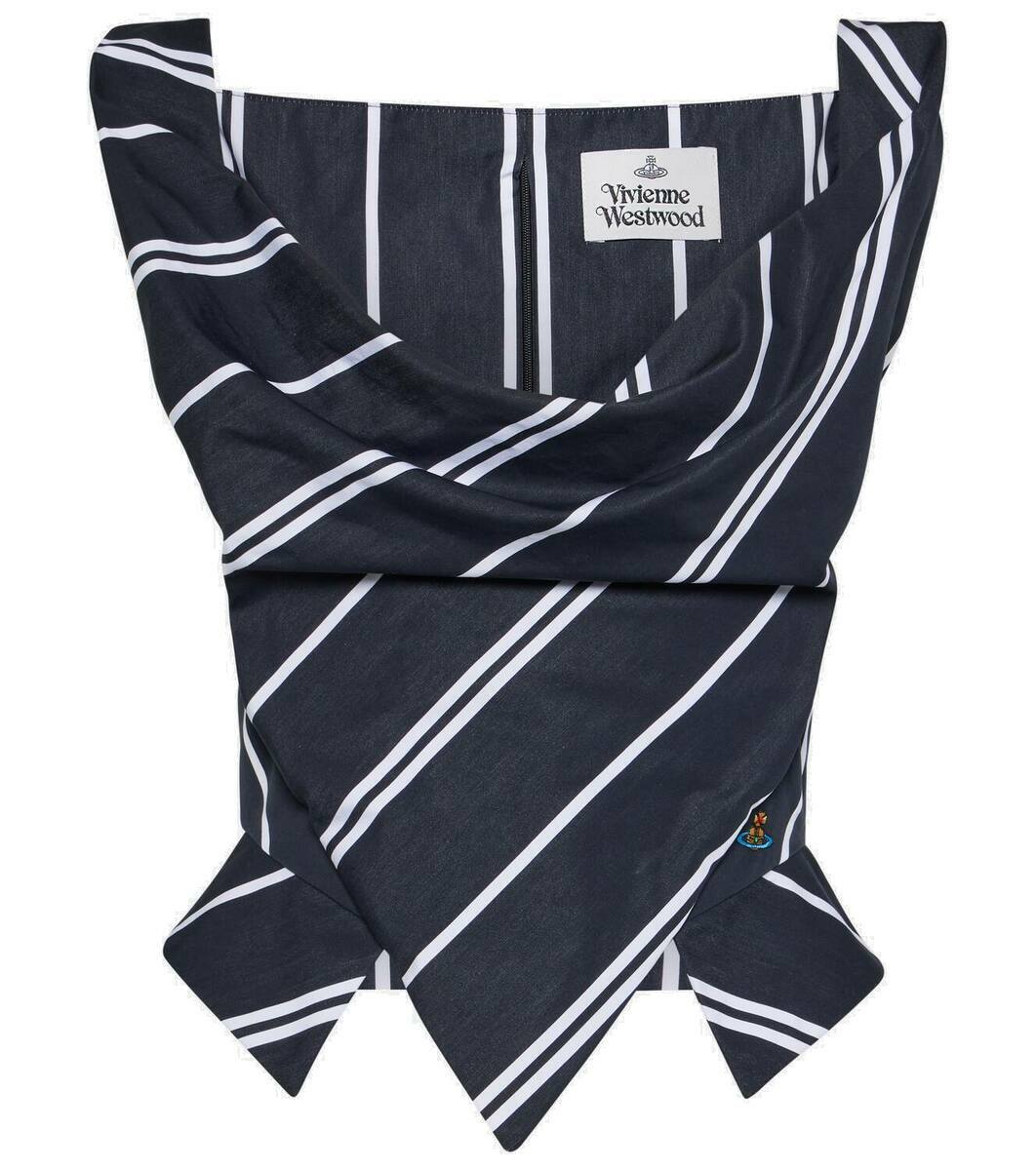 Vivienne Westwood Sunday off-shoulder cotton corset top