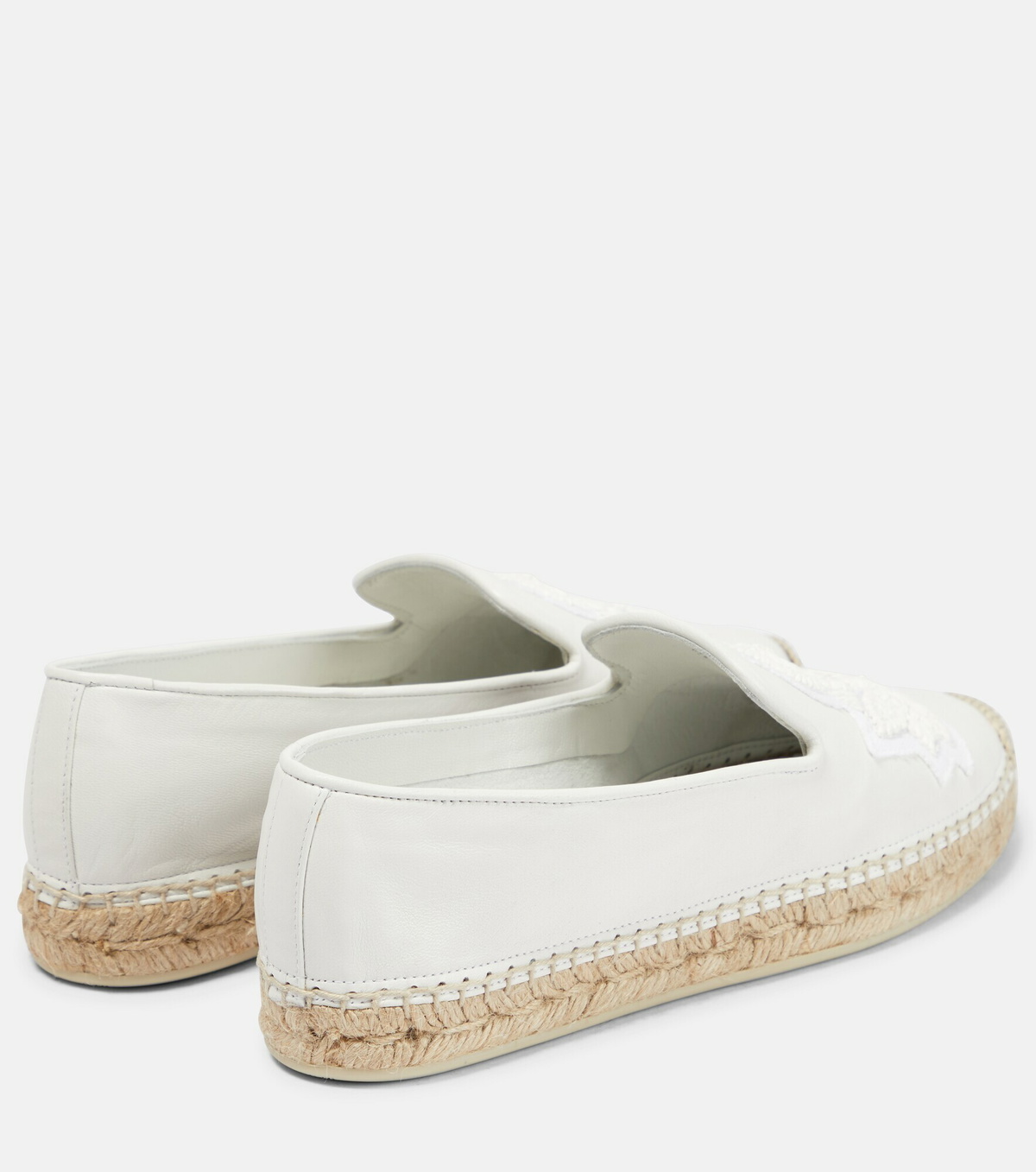 Christian Louboutin - Nanou appliquéd leather espadrilles